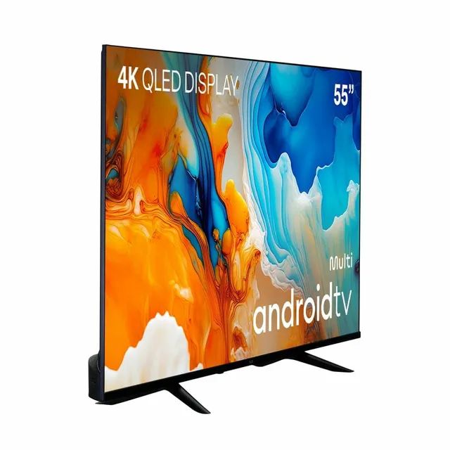 Tv 55" polegadas Qled 4k Smart Android Google Tv 11 (Nova, caixa lacrada!) - Foto 3