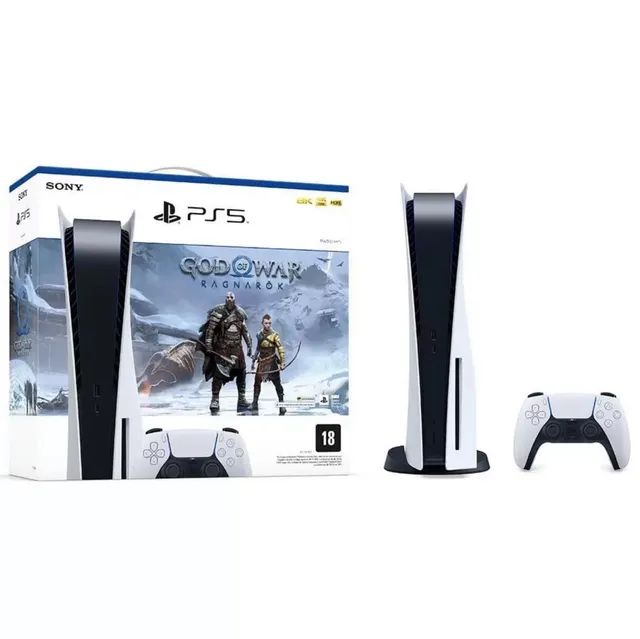 PlayStation 5 mídia física inclui: jogo God of war  novo  lacrado NFISCAL garantia 1 ano 