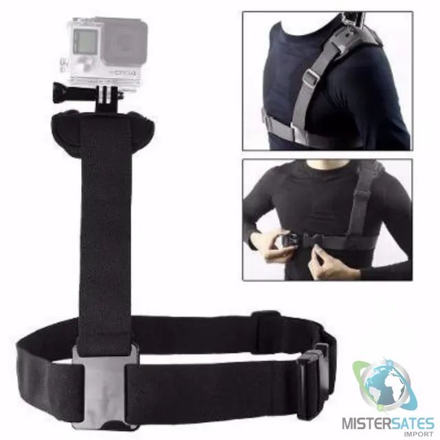 Suporte De Ombro - Gopro Hero - Sjcam - Xiaomi Yi - COD 503 - Foto 5