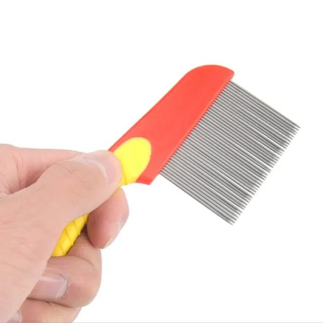 Pente de Aço Inoxidável Dentes Longos para Remover Pulgas _ PET10 - Foto 3