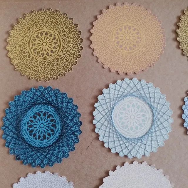 Recortes em papel, vários formatos, cores e tamanhos para aplicação em papel, madeira - Foto 2