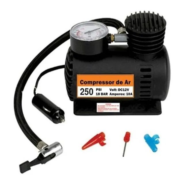 Mini Compressor De Ar 12v 250ps1 Bestfer Bfh1126 - Foto 2