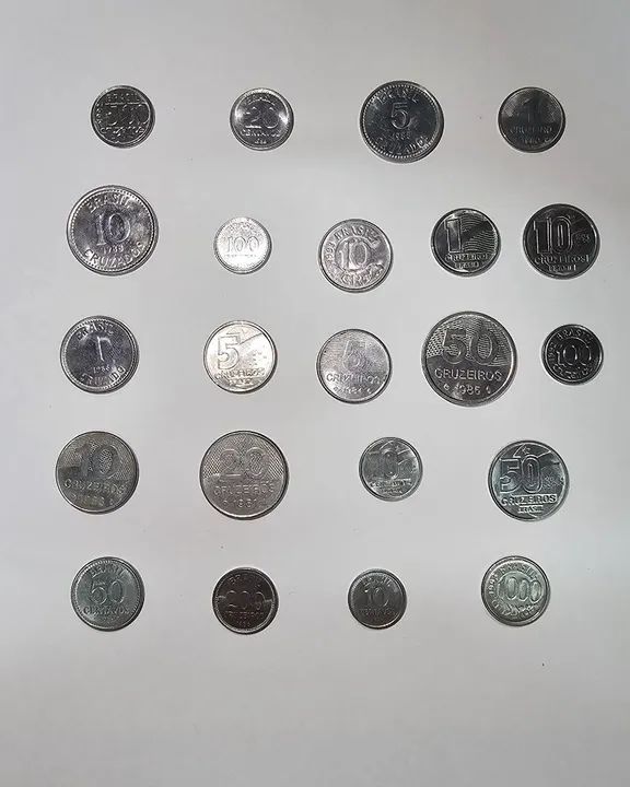 Moedas Antigas de 1980 a 1993