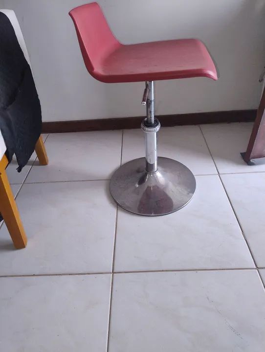 Banqueta Giratória Vermelha65566201615233121