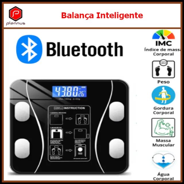 Balança Bioimpedância Função Inteligente Corporal até 180kg Bluetooth Fitness z159  - Foto 3