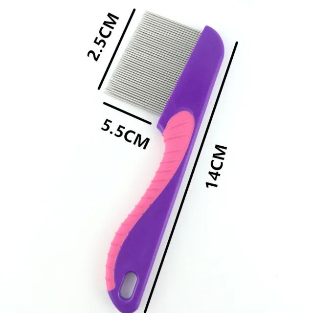 Pente de Aço Inoxidável Dentes Longos para Remover Pulgas _ PET10 - Foto 5