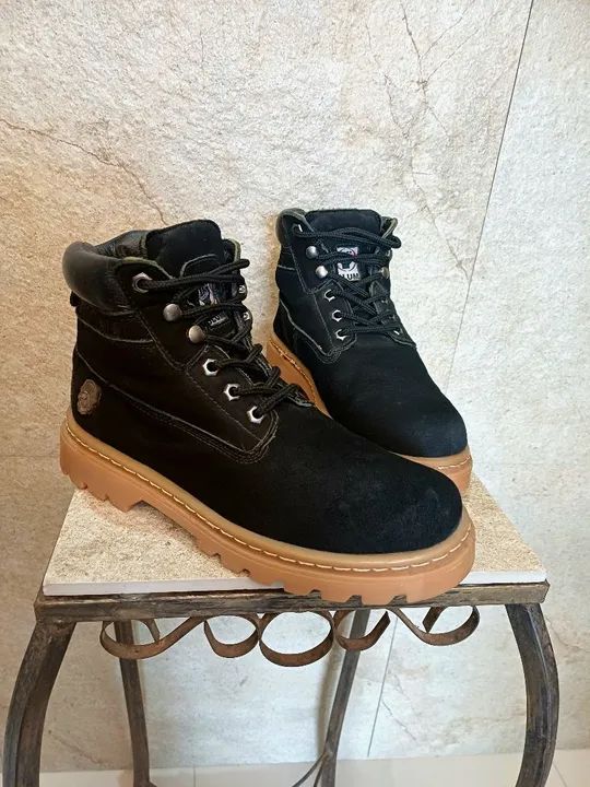 Bota Slum Band Couro Legitimo 