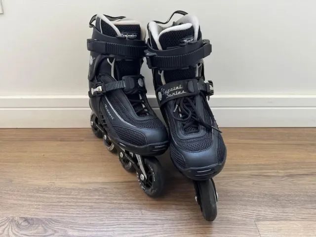 Patins Inline Jet Preto Traxart - Tam: 8 - Foto 4