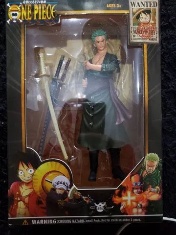 One Piece Boneco Luffy Zoro anime hq figura brinquedo - Foto 2