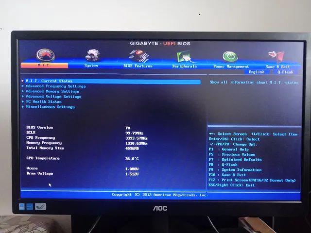 Kit placa mãe gigabyte