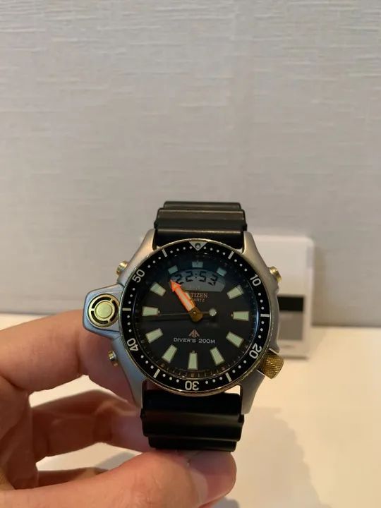 Relógio Citizen Promaster Aqualand Jp2000 Série Ouro