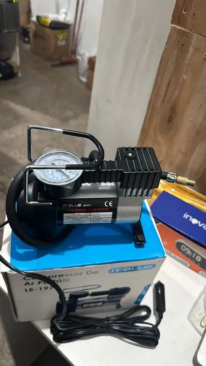 Compressor de ar alumínio de carro portátil - Foto 2