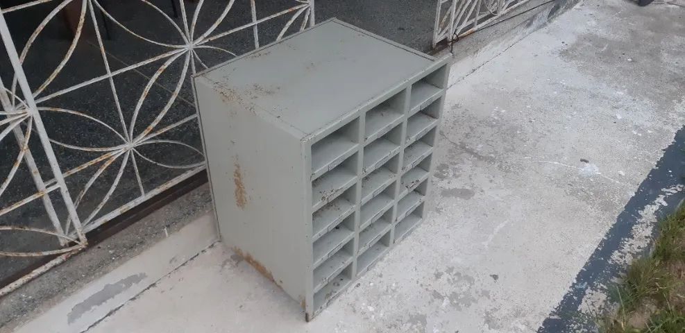 Escaninho nicho de metal 18 vãos caixa de correio de condomínio organizador - Foto 2