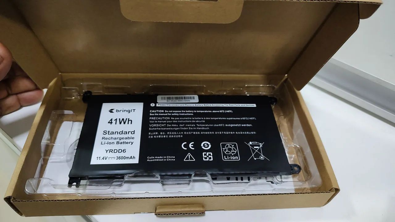 Bateria V6W33 e YRDD6 compatíveis para Notebooks Dell - Foto 4