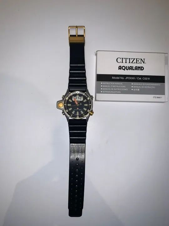 Relógio Citizen Promaster Aqualand Jp2000 Série Ouro - Foto 4
