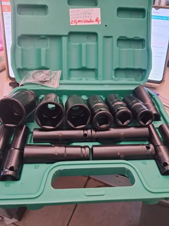 Jogo de Soquetes 1/2 - 15 Peças - 8-32mm - Foto 4