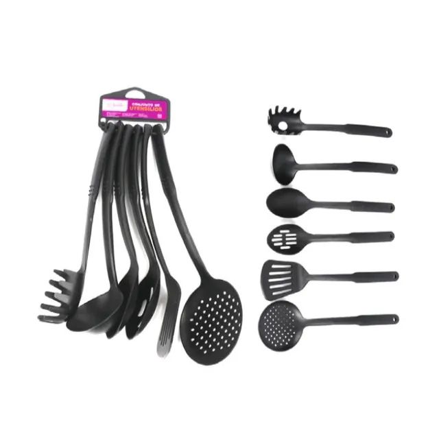 6 Peças - Kit de colheres e concha e utensílios para cozinha - Foto 2