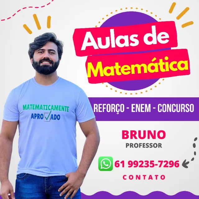 aulas de matematica - enem - reforço escolar - concurso 
