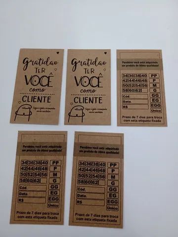 Tags - Etiqueta - Roupas e Calçados - Foto 5
