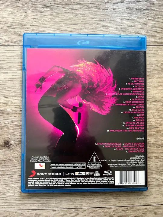 Blu Ray Shakira live from Paris (versão europeu) - Foto 2