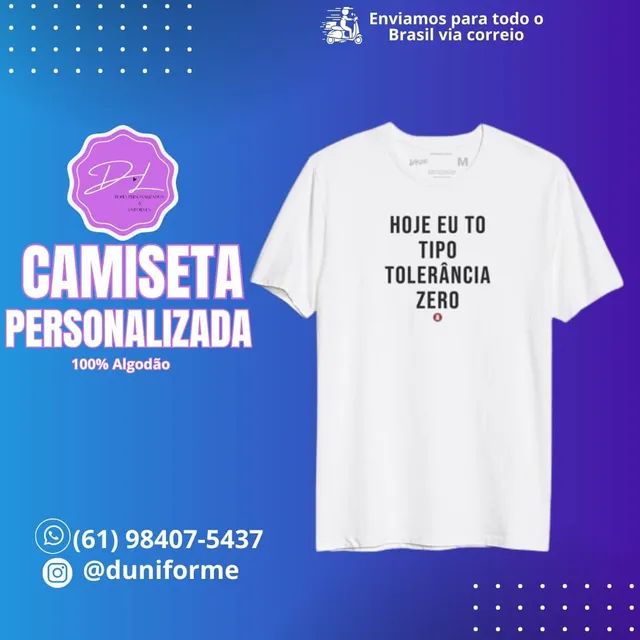 Camiseta Personalizada frases  algodão premium  - Foto 2
