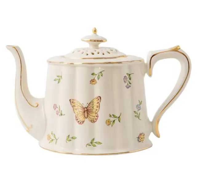 Chaleira Inglesa Ceramica Esmaltada Chá Café Elegante 850ml - Foto 4