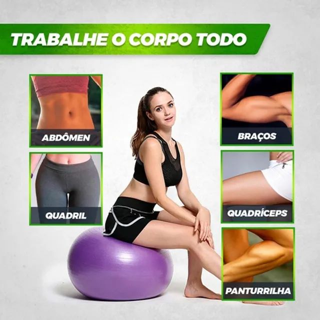 BOLA SUÍÇA PILATES YOGA GINASTICA 45 CM + DVD GRÁTIS