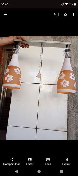 Lustre Moderno com Detalhes em Cristal - Foto 2
