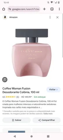 Vendo coffe fusion woman - Beleza e saúde - Dona Edith Campos Fávero,  Paulínia 1270198454
