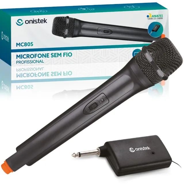 Microfone Sem Fio Profissional De Mão Onistek MC805 - 1045