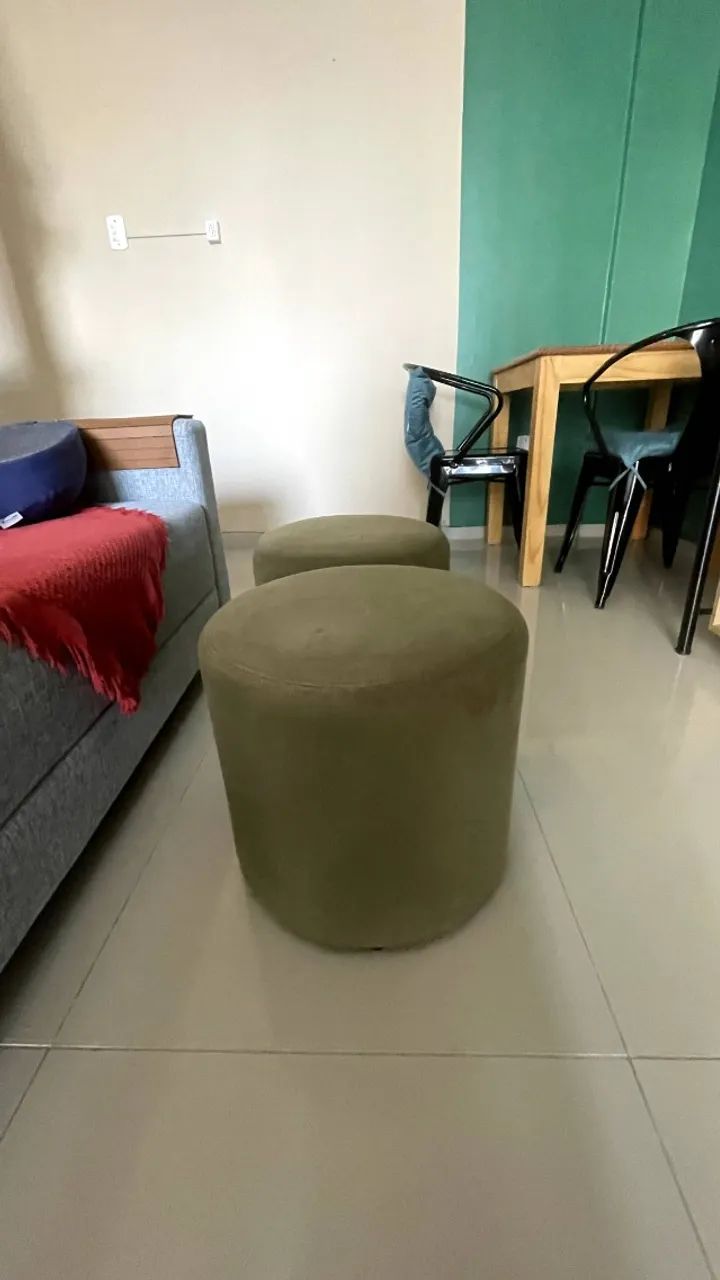 PUFF SET ROUND - Tok Stok - Verde Musgo - Foto 4