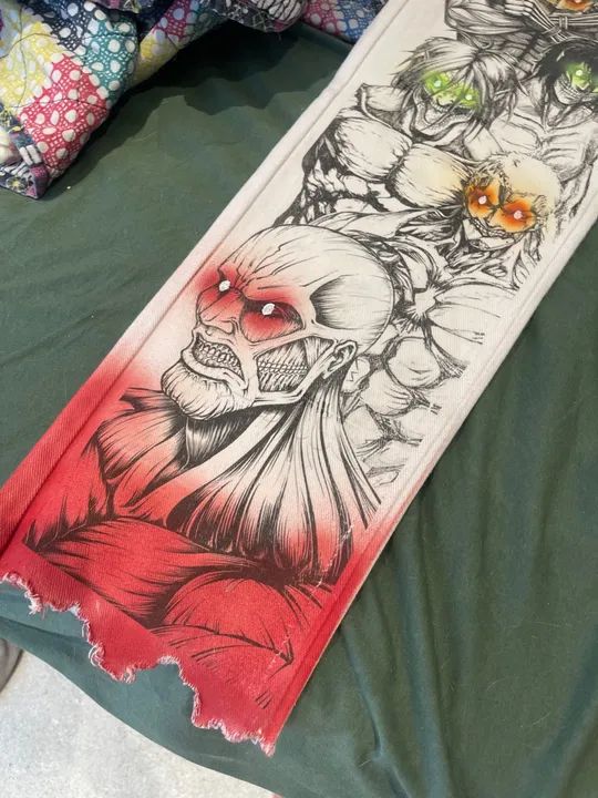 Calça Jeans Attack on Titan anime - Foto 5