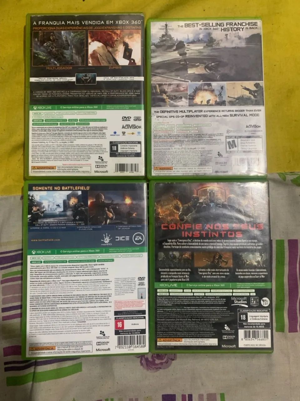 4 jogos Xbox 360 - Call of Duty Black Ops II, MW3, Gears of War Judgment e Battlefield 4  - Foto 2