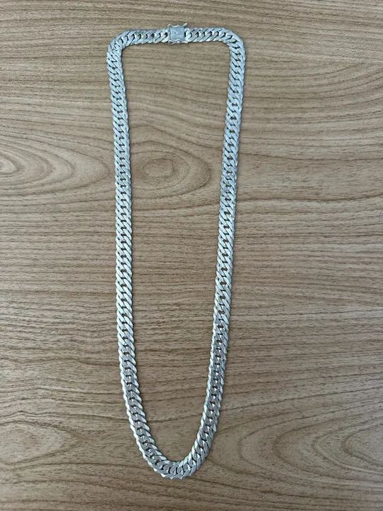 Prata elo duplo 10mm 70cm - Foto 2