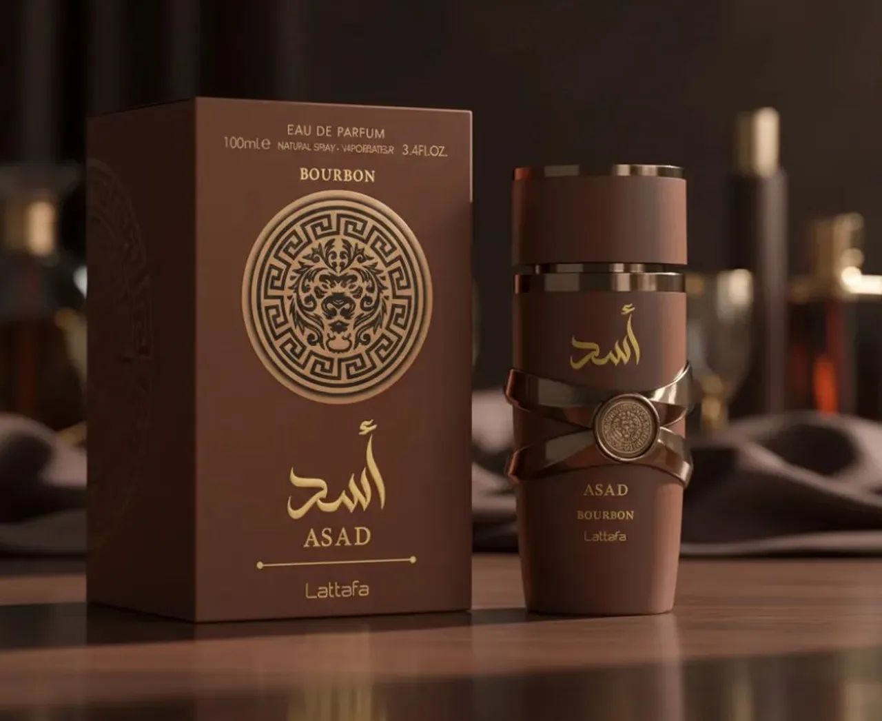 Perfume Masculino Lattafa Asad Bourbon Eau De Parfum Original Edp 100ml