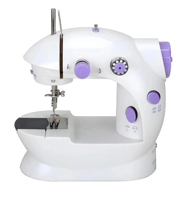 Mini Máquina de Costura Portátil Elétrica Pedal Bivolt Luatek LK-8104