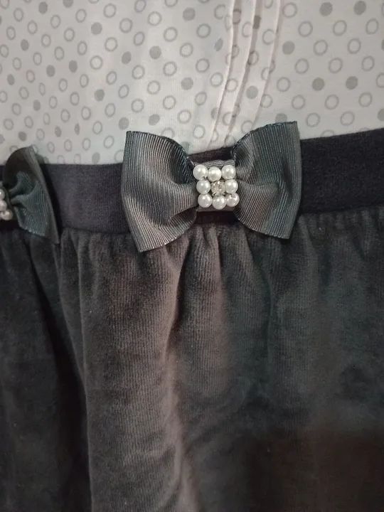 Vestido Infantil,Tam:2 Lindo e Delicado modelo balone,a parte de baixo é aveludado. - Foto 3