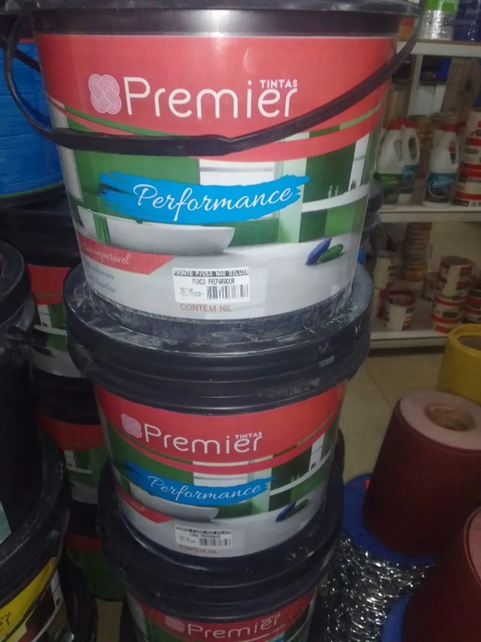 fundo preparador premier 16 litros 129,90 a vista para selar e uniformizar sua parede 