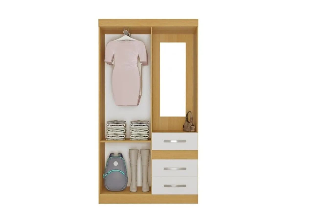 GUARDA-ROUPA COM ESPELHO - Foto 2