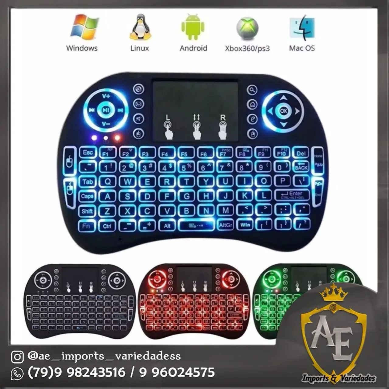 Mini teclado Bluetooth 