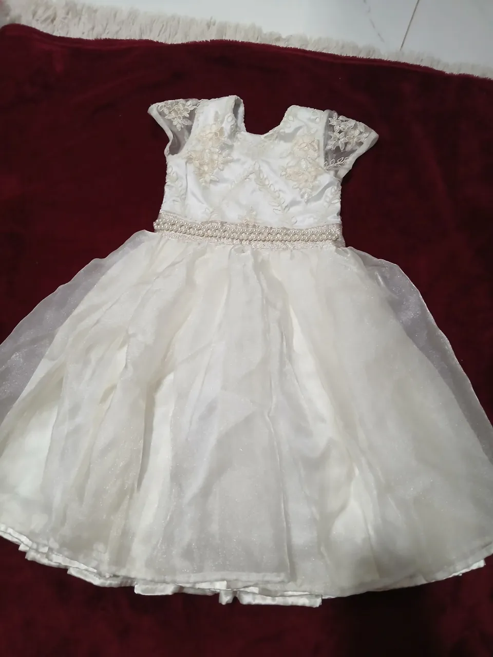 Vestido de Festa Infantil Branco