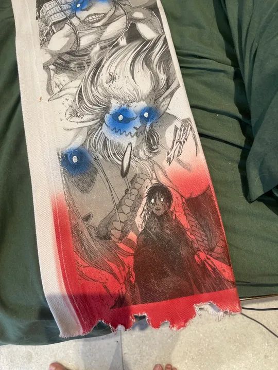 Calça Jeans Attack on Titan anime - Foto 4