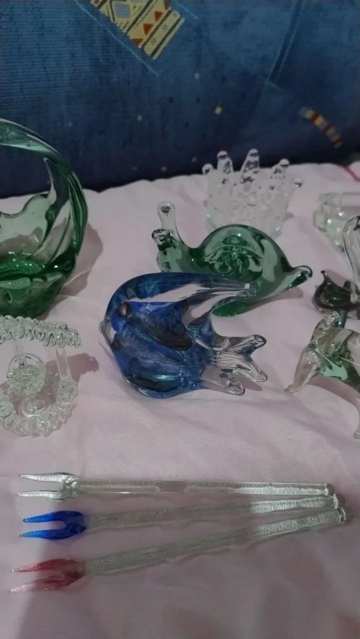 Kit bibelôs cristal variados(13peças) - Foto 2