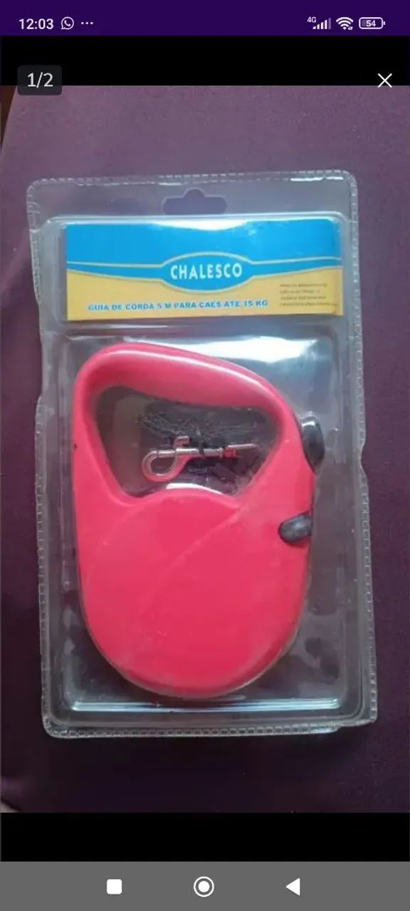 Guia de Corda para Cães até 15kg - Chalesco