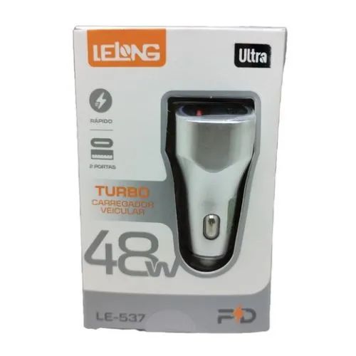 Fonte Veicular Turbo 48W (USB/USB-C)