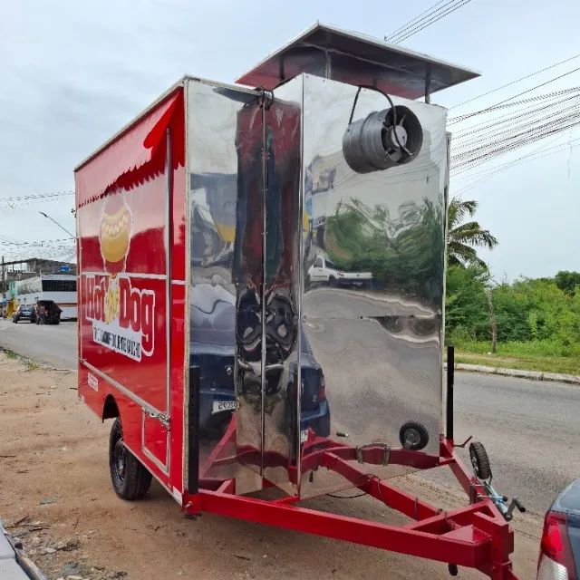 Trailer de lanche com churrasqueira em inox - Foto 6