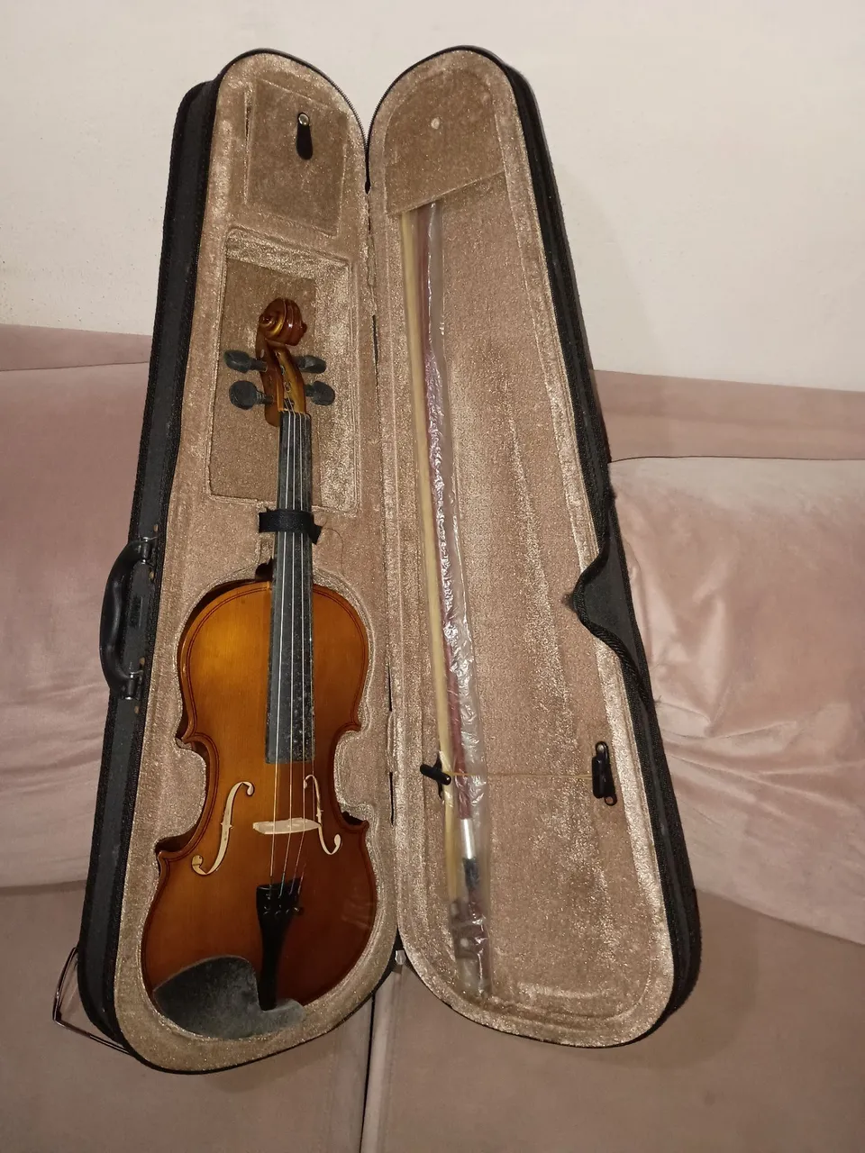 Violino completo com estojo