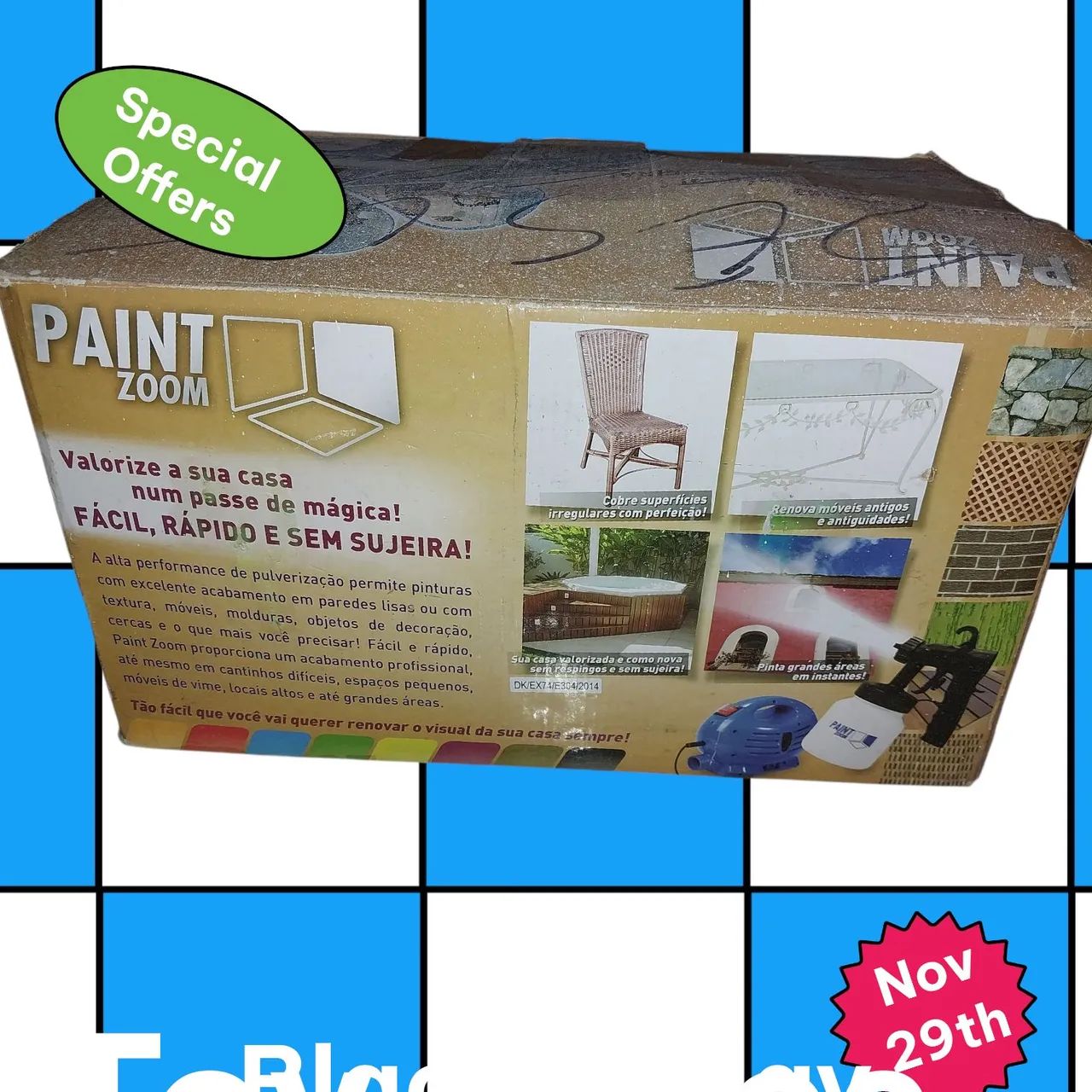 Pistola de pintura Paint zoom com acessórios extras  único dono  - Foto 5