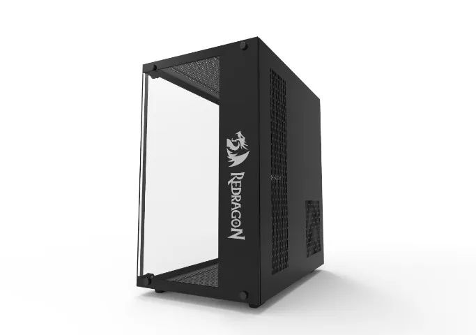 Gabinete Gamer Redragon Wideload, Mid Tower, Vidro Temperado, Black, Sem fonte, Sem fan, G - Foto 3