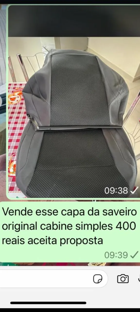 Capa de banco Saveiro original cabine simples